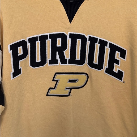 Champion Purdue Crewneck Sweater, Tan, Black, and White - Size M - Picture 2 of 6